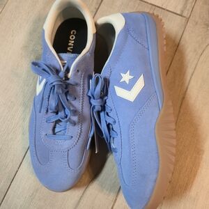Converse Run Star Trainer Open Sky Egret Blue Suede Men’s 6.5 Women’s 8 EUR 39